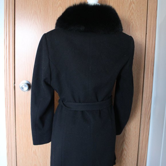 #279 Wool/fox fur coat - Picture 2 of 4